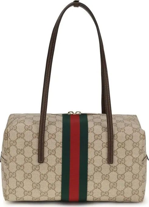 Beige Cotton Handbag