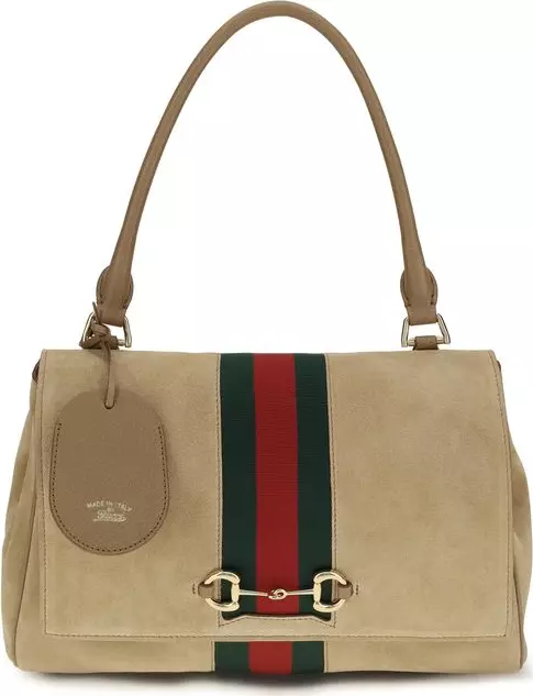 Beige Calf Leather Bos Taurus Handbag