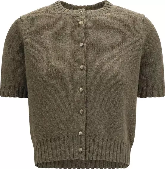 Bicolor Cashmere Cardigan