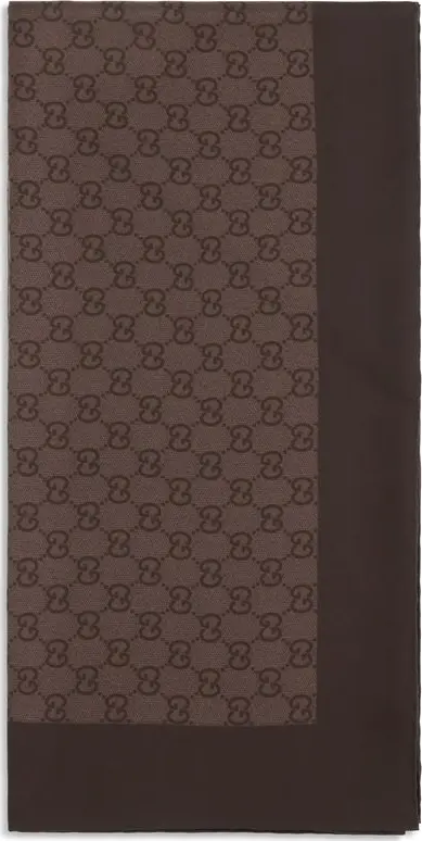 Brown Silk Foulard