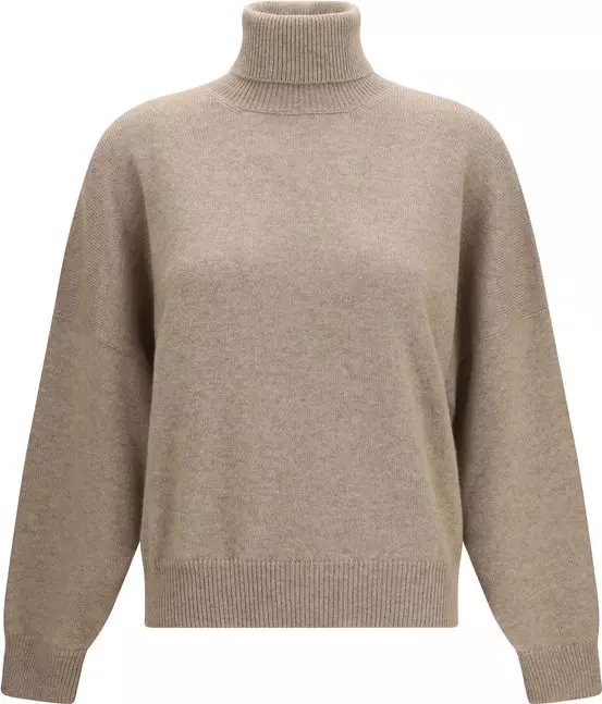 Brown Cashmere Turtleneck