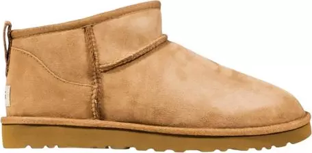 Beige Leather Ankle Boots