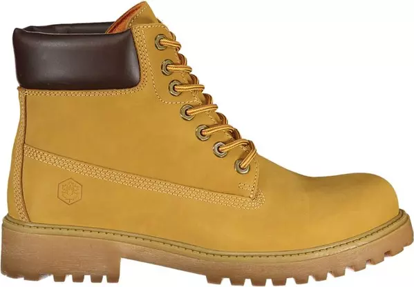 Yellow Leather Men Boot