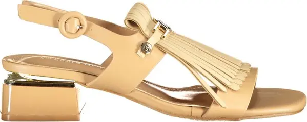Beige Polyurethane Women's Sandal