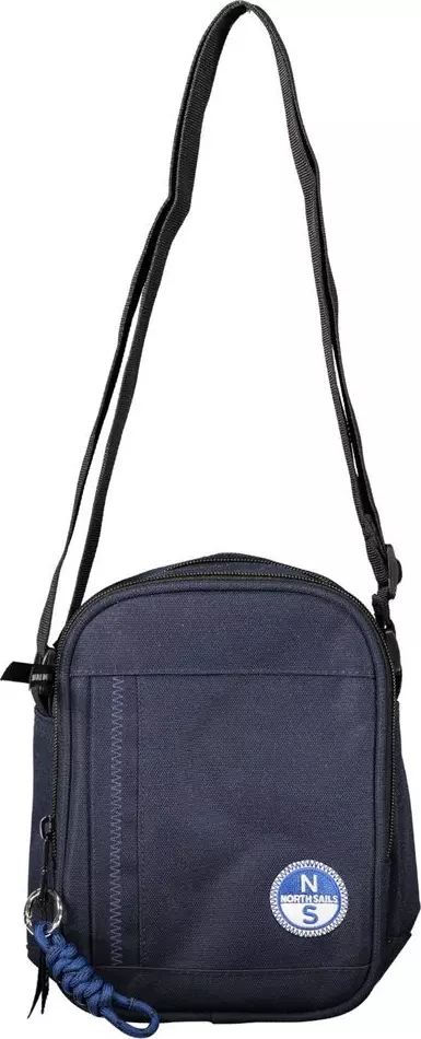 Blue Polyester Men's Bag