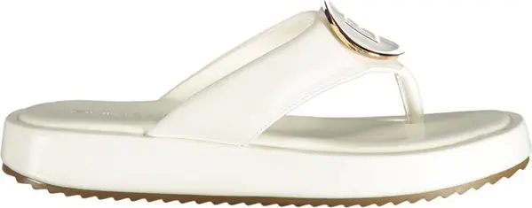 White Polyurethane Women Sandal