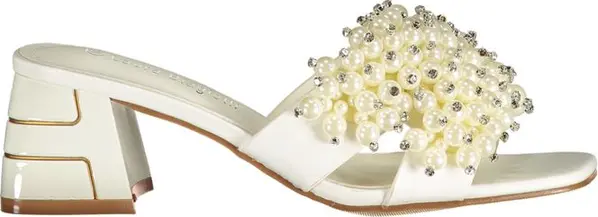 Bianco Poliuretano Donna Sandal