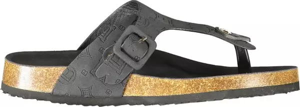 Black Polyurethane Women's Sandal