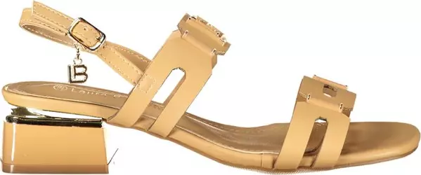 Beige Polyurethane Women Sandal
