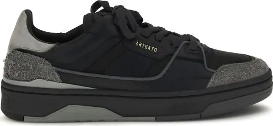 Black Calf Leather Bos Taurus Low Top Sneakers