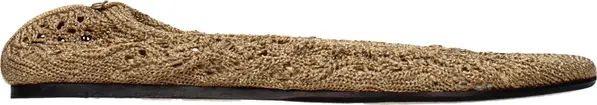 Gold Fabric Ballet Flats