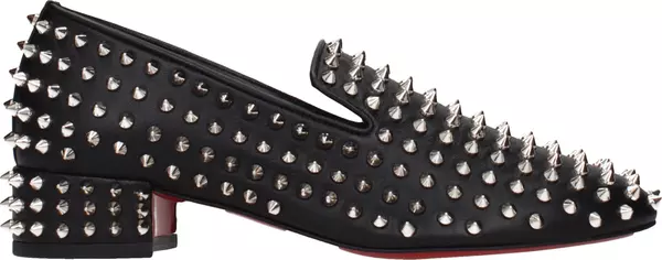 Black Leather Slip-On Loafers