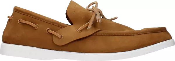 Brown Leather Slip-On Loafers