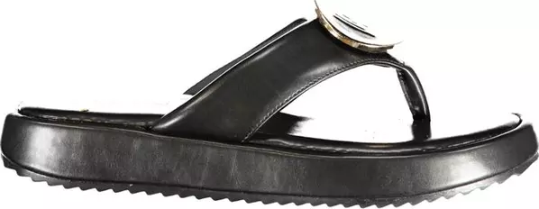 Black Polyurethane Women's Sandal