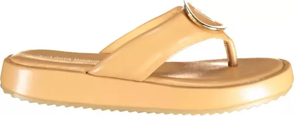 Beige Polyurethane Women's Sandal