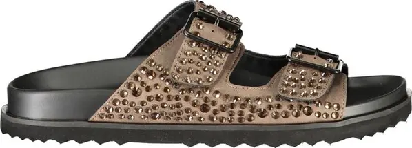 Brown Polyurethane Women's Slipper