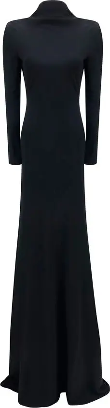 Black Viscose Cocktail Dress