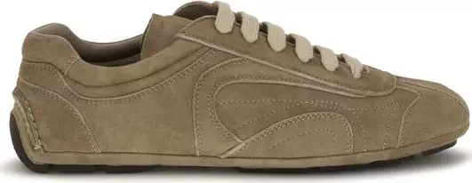 Brown Calf Leather Bos Taurus Athletic Sneakers