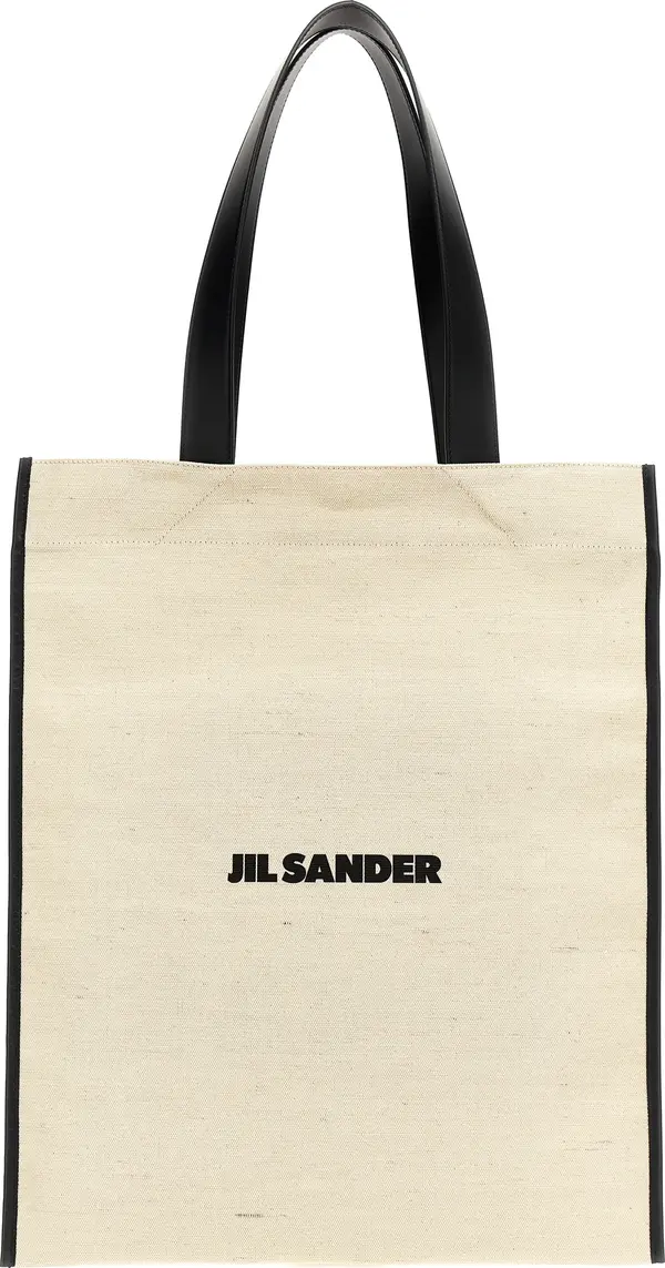 Bicolor Jute Tote Bag