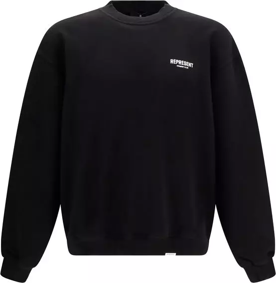 Black Cotton Sweatshirt