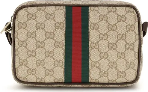 Beige Cotton Shoulder Bag