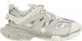 White Polyethylene Athletic Sneakers