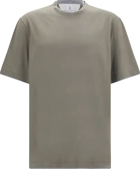 Bicolor Cotton T-Shirt
