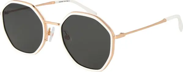 White Metal Sunglasses