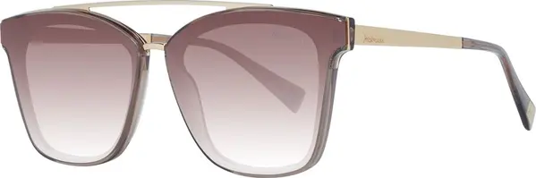 Brown Metal Sunglasses