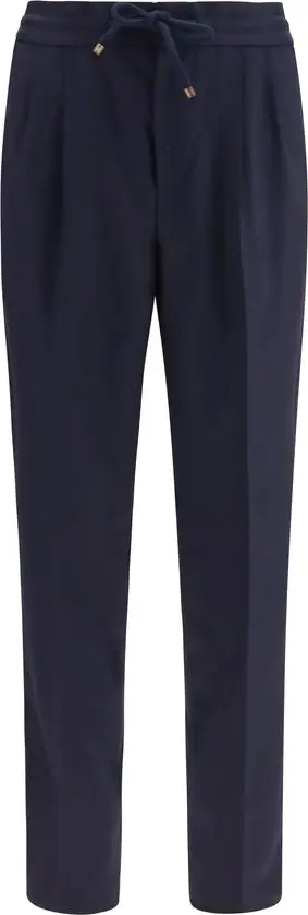Blue Wool Oves Aries Casual Pants