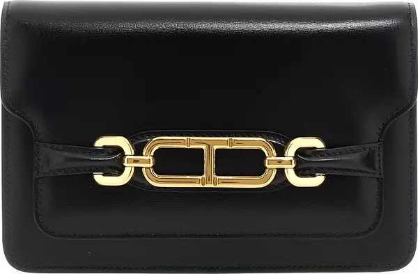 Black Leather Crossbody Bag