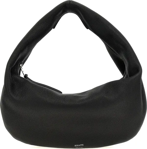 Black Calfskin Shoulder Bag
