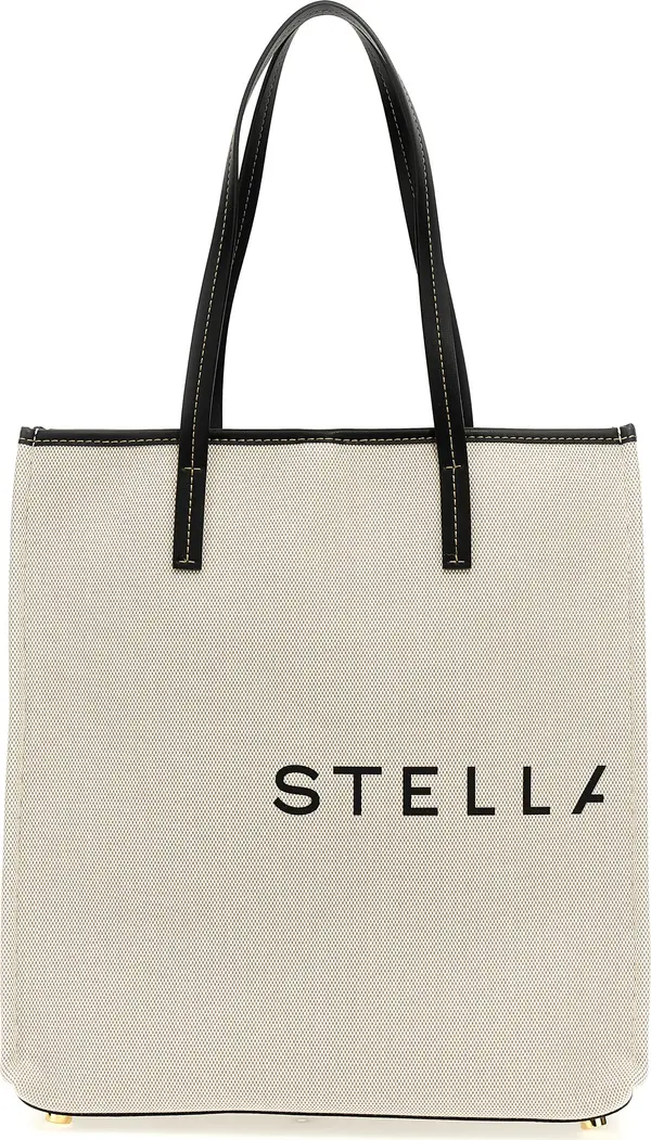 Beige Cotton Tote Bag