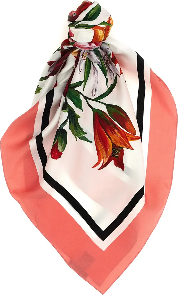 Multicolor Silk Foulard