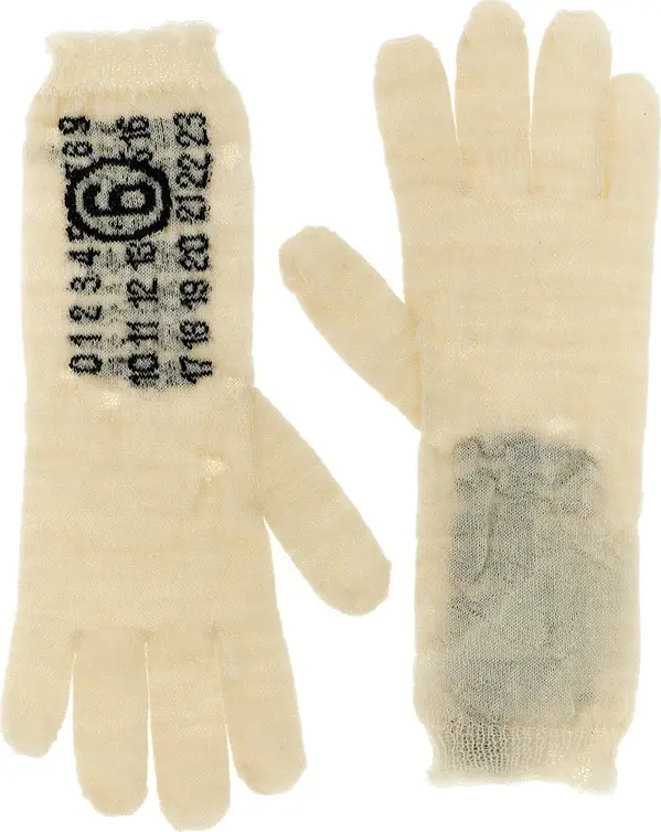 Bicolor Virgin Wool Gloves