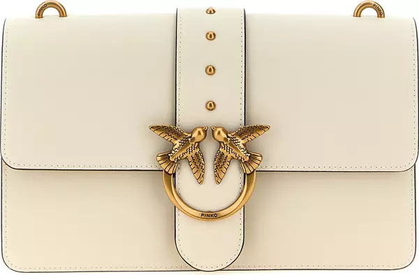 White Goatskin Crossbody Bag