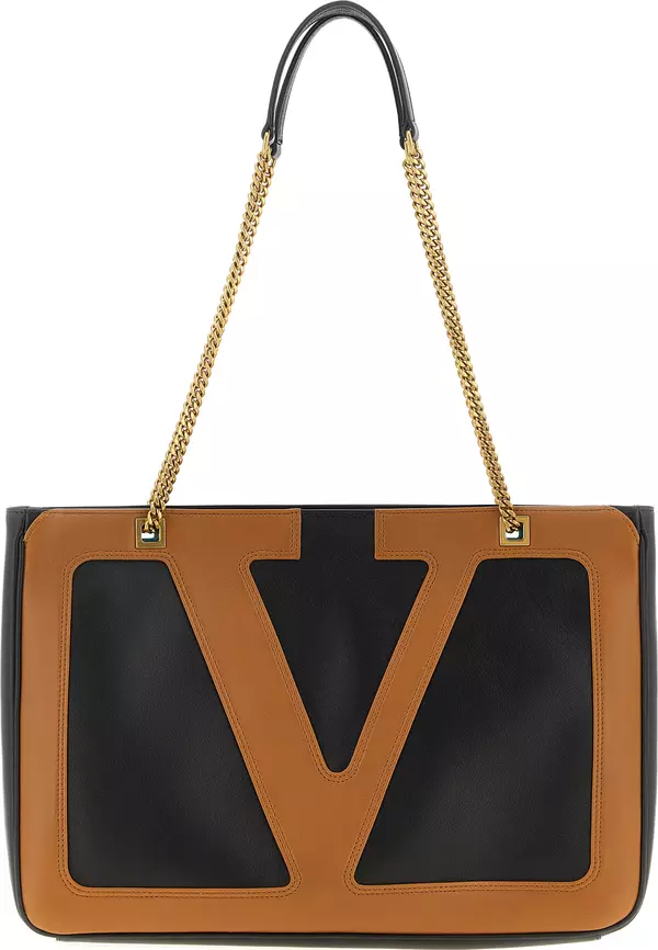 Brown Lamb Leather Tote Bag