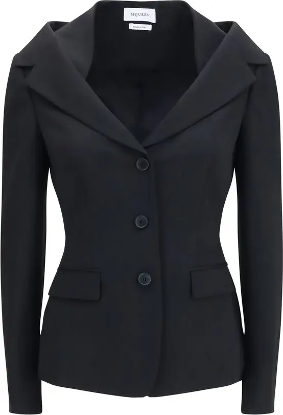 Black Wool Oves Aries Full-Length Jacket