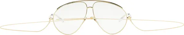 Gold Polyamide Sunglasses