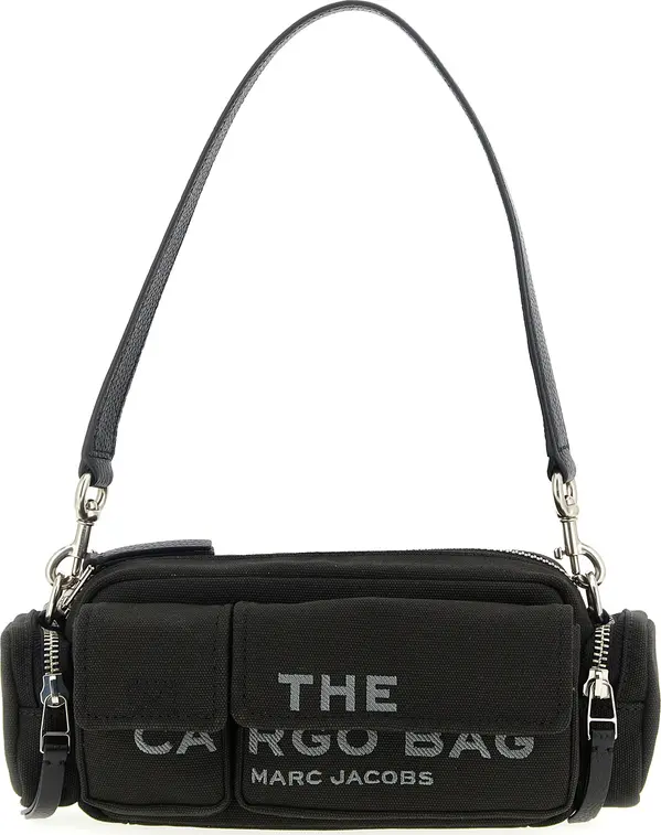 Black Cotton Shoulder Bag