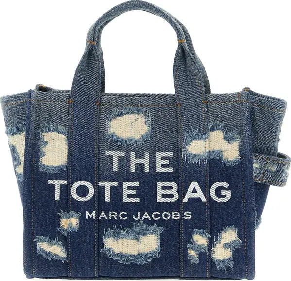 Blue Cotton Tote Bag