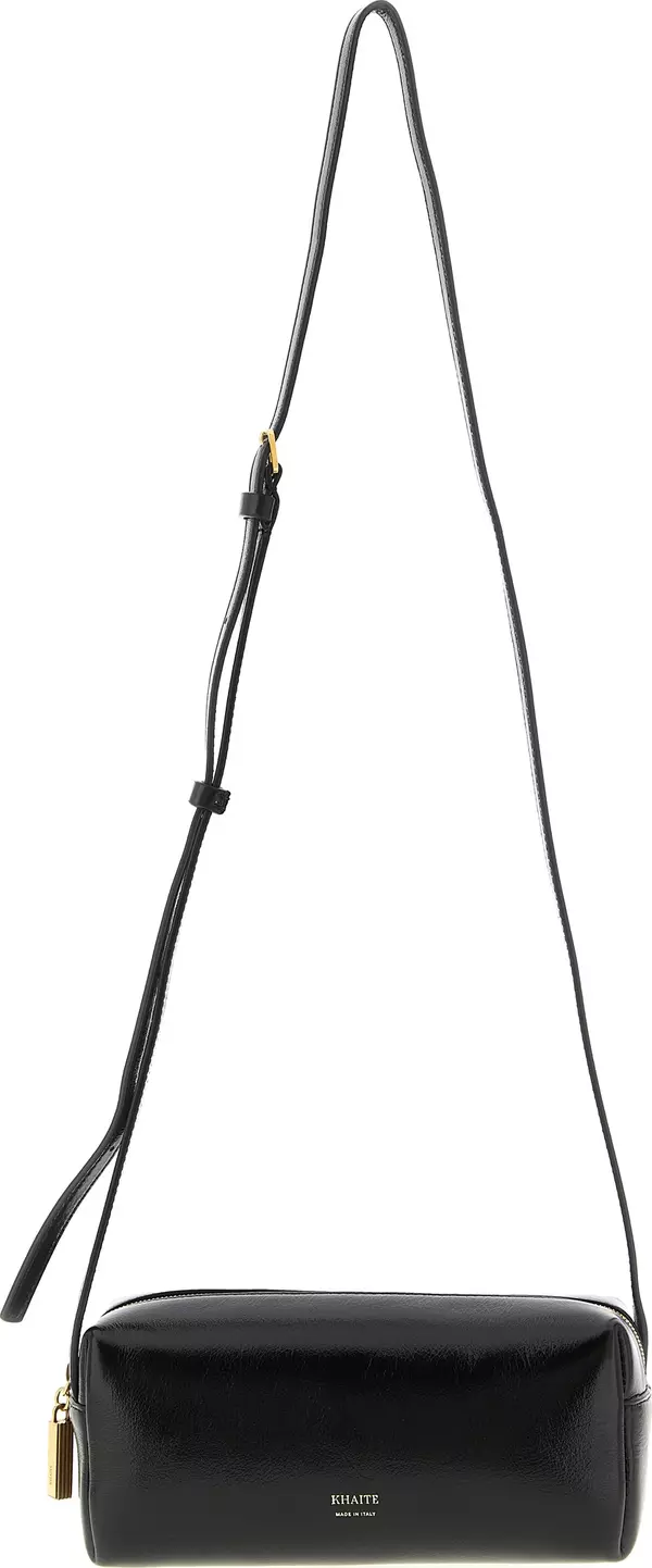 Black Calfskin Crossbody Bag