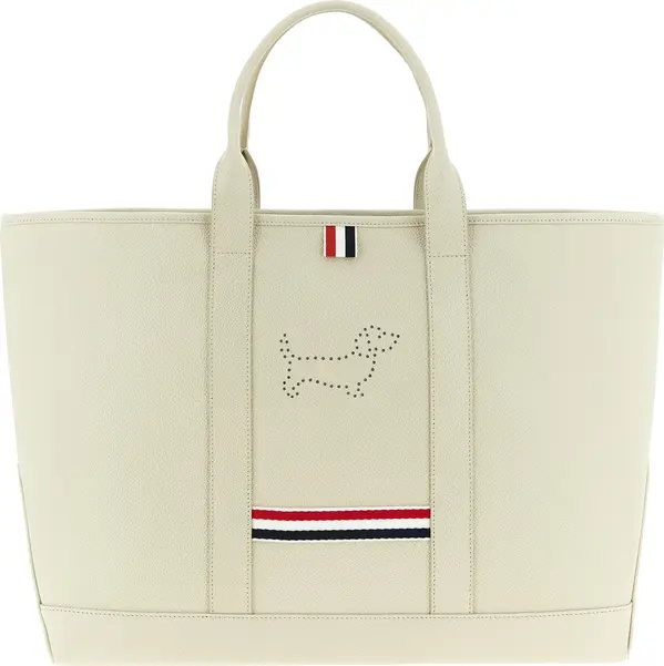 White Calfskin Tote Bag