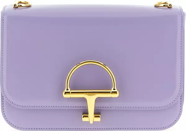 Purple Calfskin Shoulder Bag