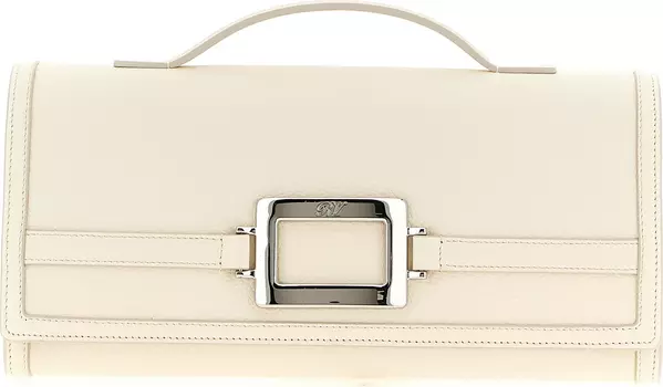 White Calfskin Clutch Bag