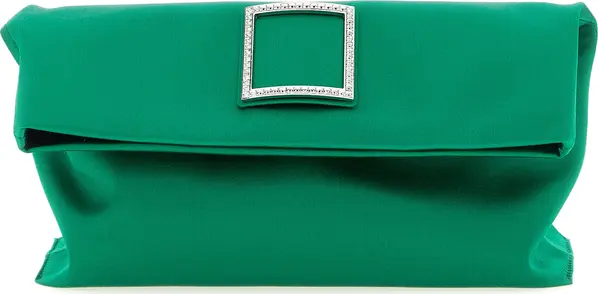 Bicolor Viscose Clutch Bag