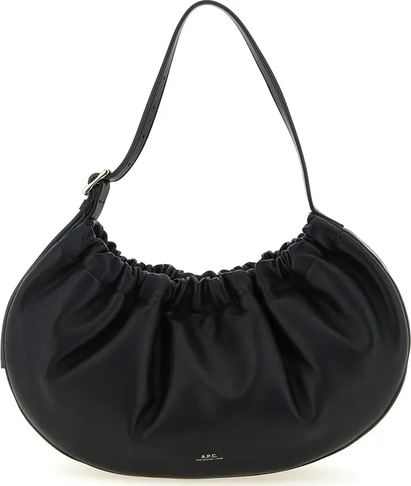 Black Polyethylene Shoulder Bag