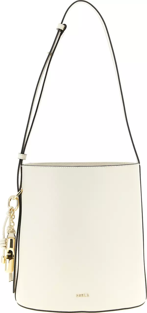 White Calfskin Shoulder Bag