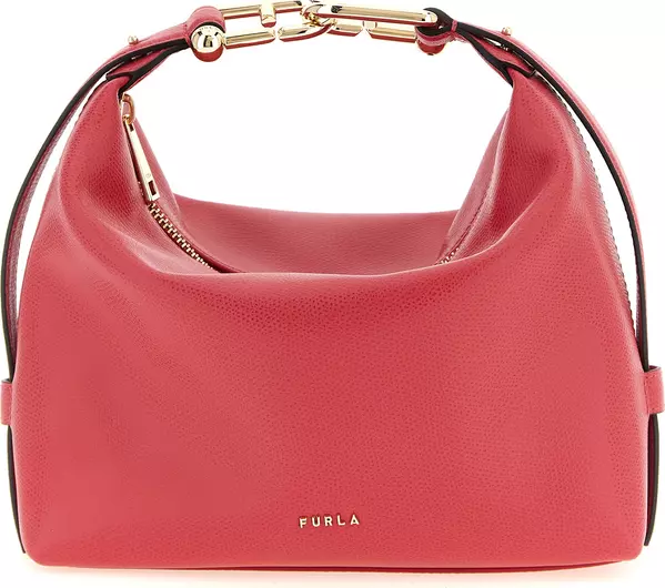 Fuchsia Calfskin Shoulder Bag
