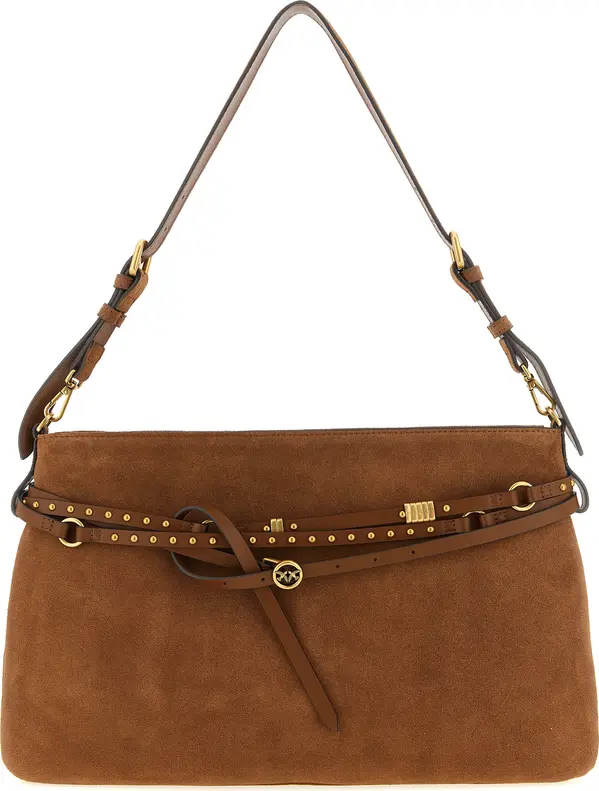 Brown Cowhide Shoulder Bag
